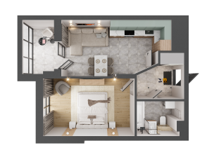 1-кімнатна квартира