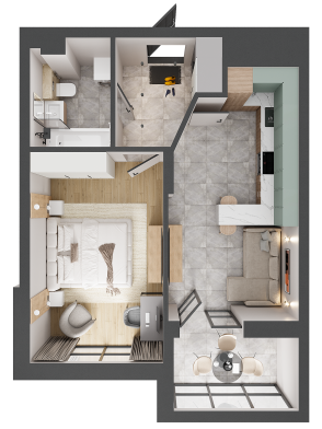 1-кімнатна квартира