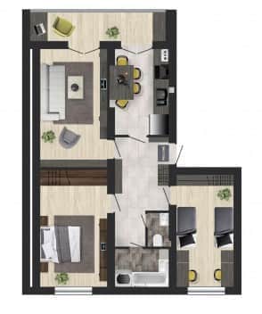 3-кімнатна квартира