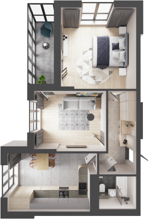 2-кімнатна квартира