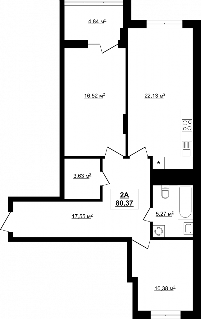 КП 3-1-051 – Креслення квартири